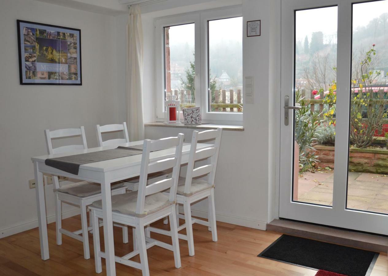 Panorama-Blick Miltenberg, 3 Pers., Zentr., Am Main, Terrasse, Bootverleih, P Exteriör bild